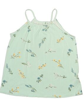 Bailey Lane NWT Girls Mint Green Floral Spaghetti Strap Tank Size 8-10 Med